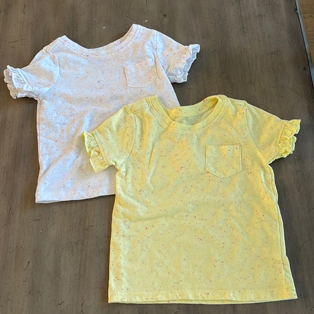 Toddler Ruffle sleeve tees